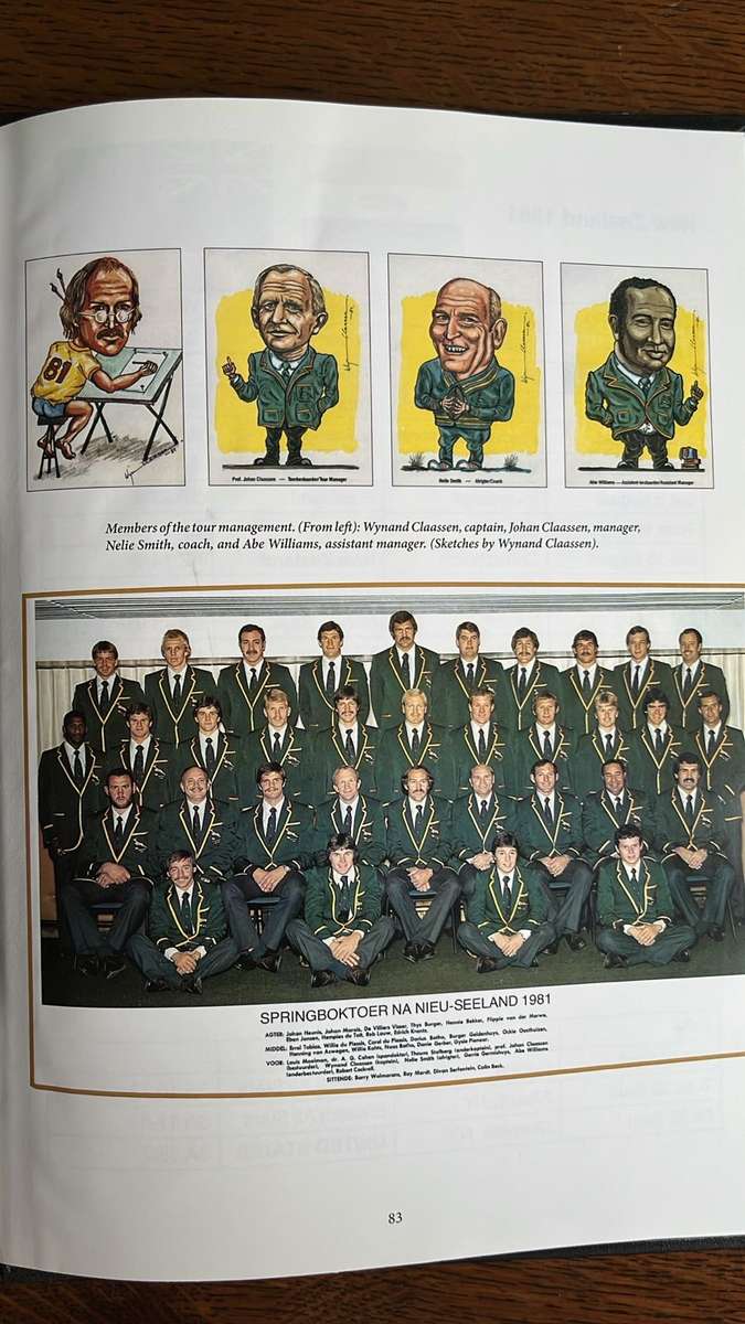1981 Springboks in New Zealand & USA by Claassen & Oosthuizen, Numbered & Signed, details below