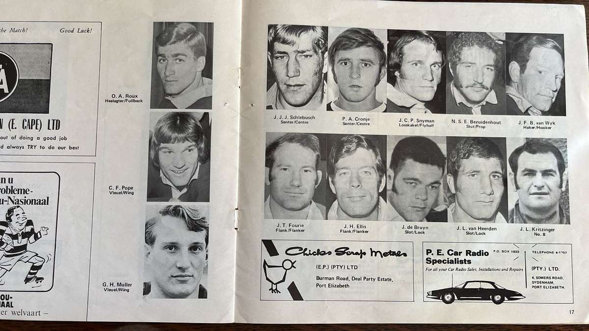 1974 British Lions vs South Africa at Boet Erasmus Stadium Signed Programme, details below