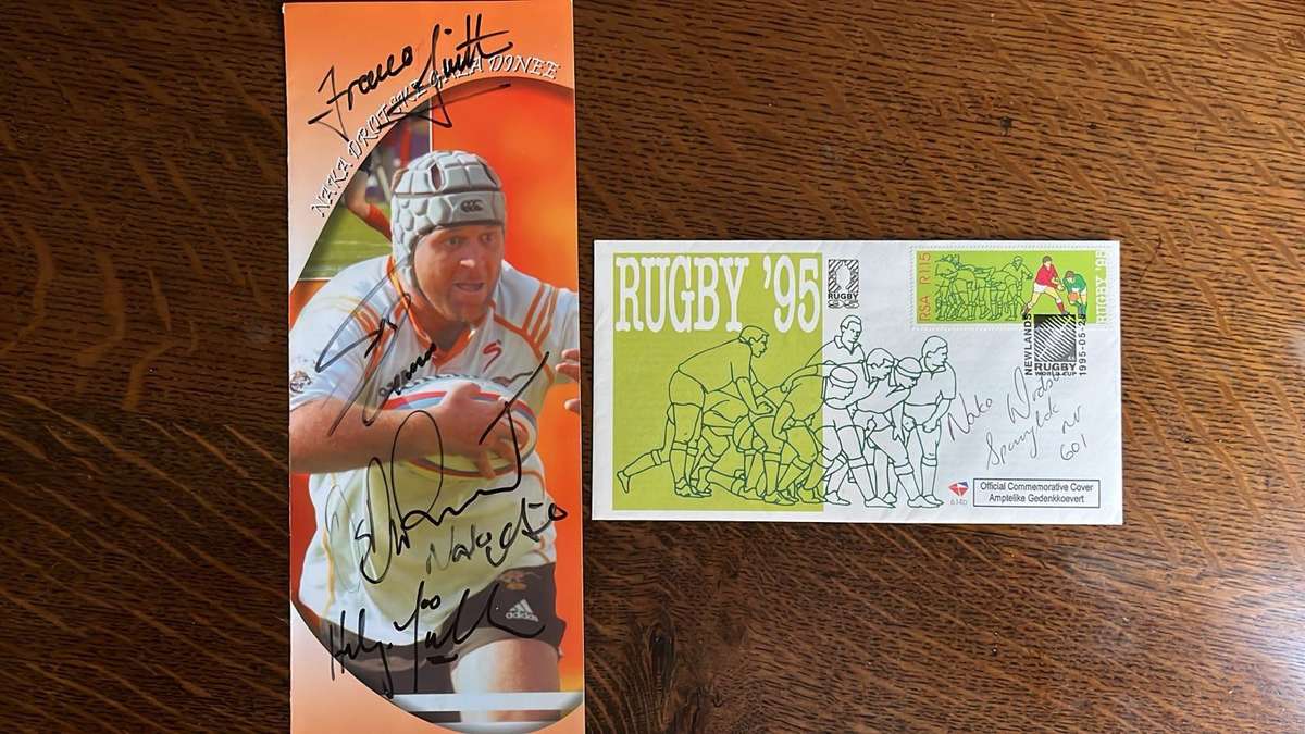 Naka Drotske Gala Dinner, Signed & Signed Rugby First Day Cover, details below