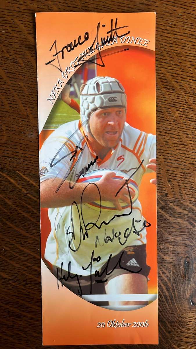 Naka Drotske Gala Dinner, Signed & Signed Rugby First Day Cover, details below