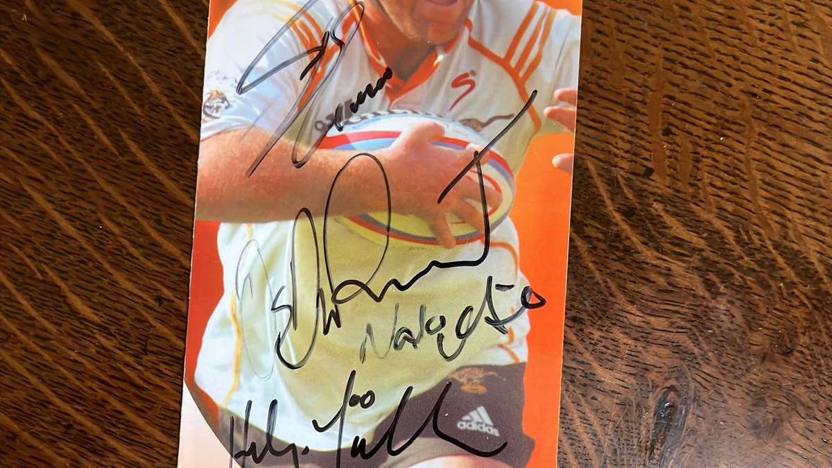 Naka Drotske Gala Dinner, Signed & Signed Rugby First Day Cover, details below