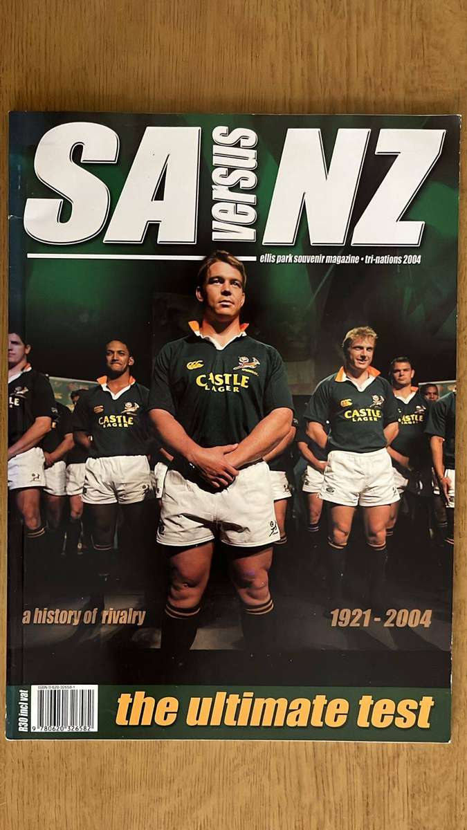 2004 South Africa vs New Zealand - A History of Rivalry Magazine, details below