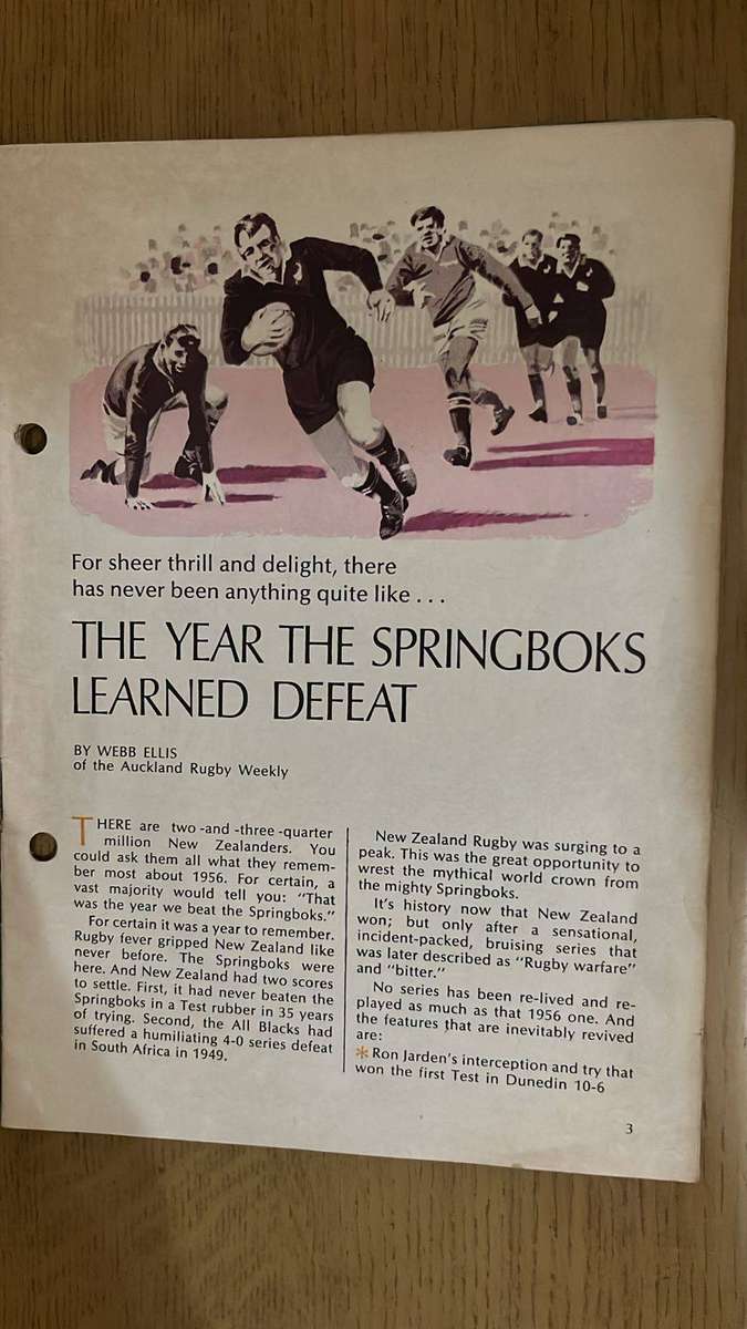 1970 The Mighty All Blacks, Special Report, details below