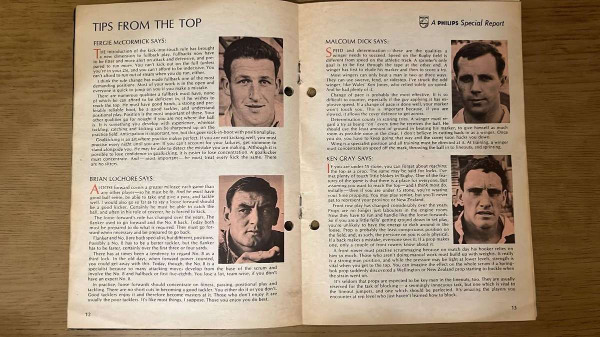 1970 The Mighty All Blacks, Special Report, details below