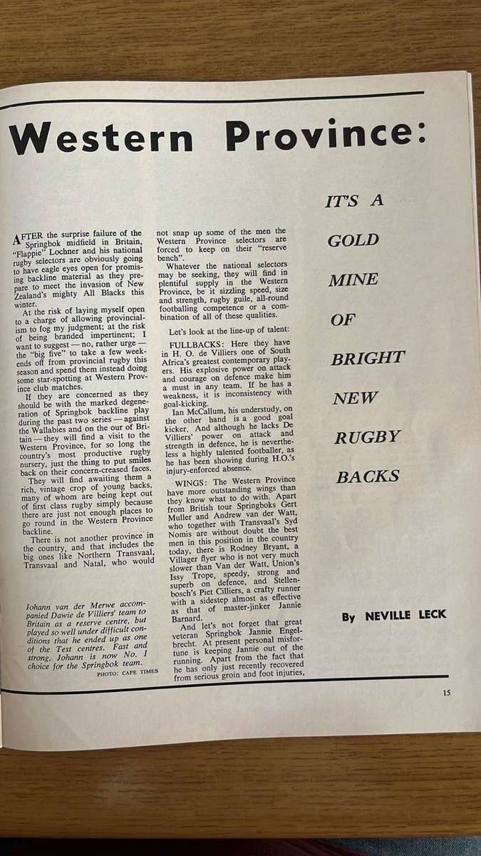 1970 S.A. Sports Illustrated, Signed, details below