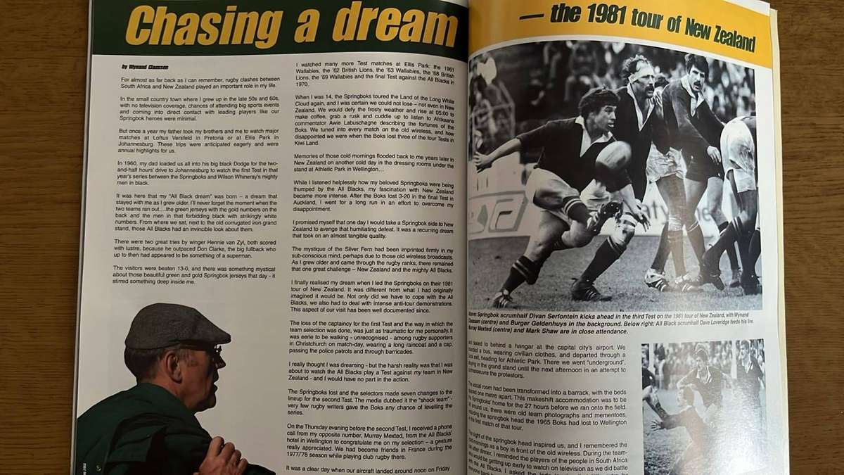2004 South Africa vs New Zealand - A History of Rivalry Magazine, details below