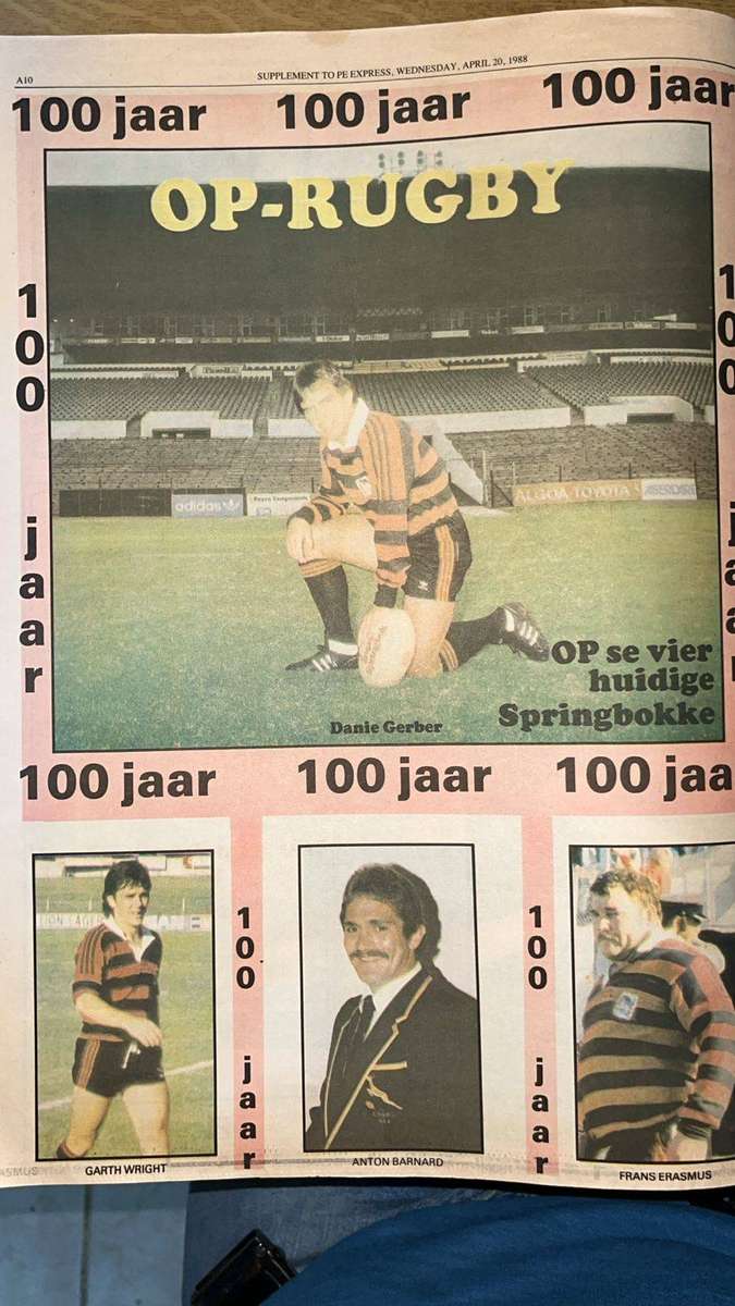 1888 - 1988 100 Years Eastern Province Rugby, details below