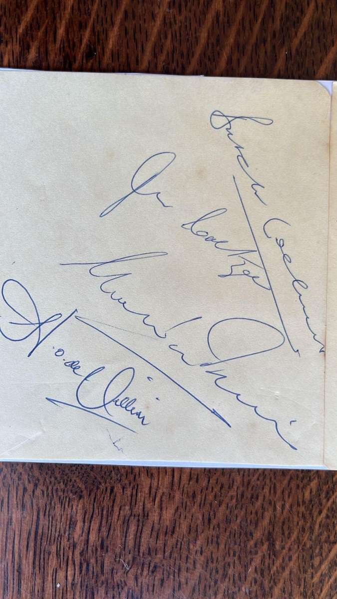 13 Original Springbok Signatures, details below