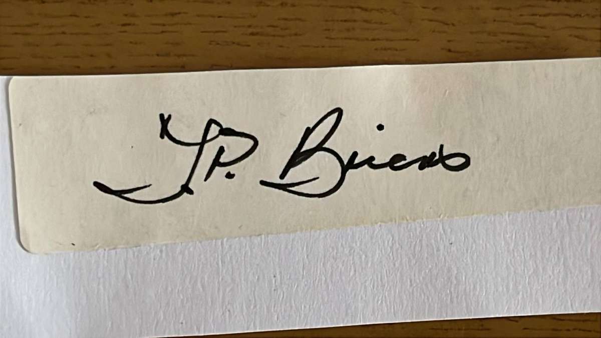 Original Springbok Signatures x 9, details below