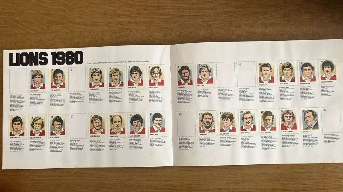 1980 Springboks vs Lions Brochure & Sticker Album, details below