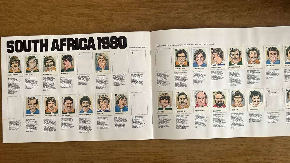 1980 Springboks vs Lions Brochure & Sticker Album, details below