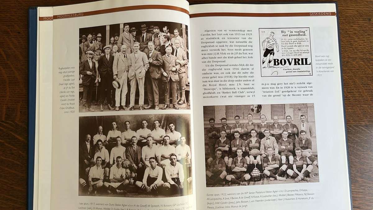100 Jaar van Rugby - Die Verhaal van Moorreesburg Rugbyklub 1898-1998, details below