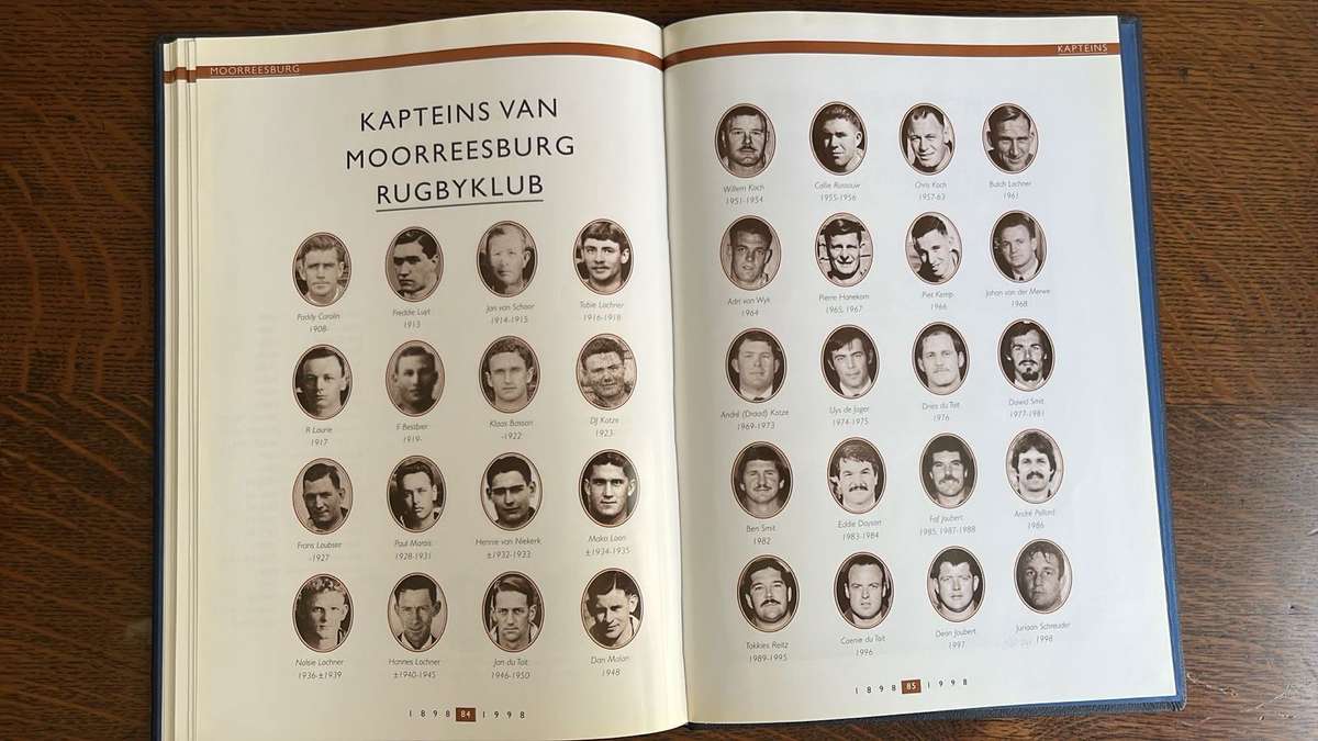 100 Jaar van Rugby - Die Verhaal van Moorreesburg Rugbyklub 1898-1998, details below