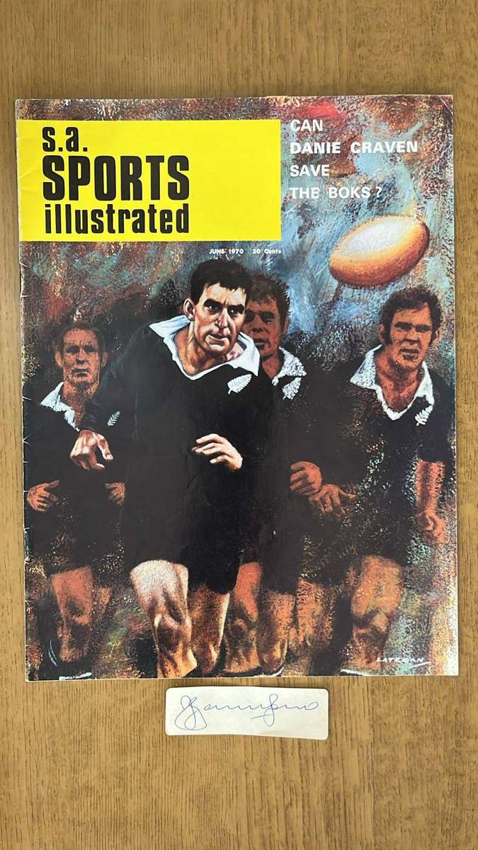 1970 S.A. Sports Illustrated Magazine, Signed, details below