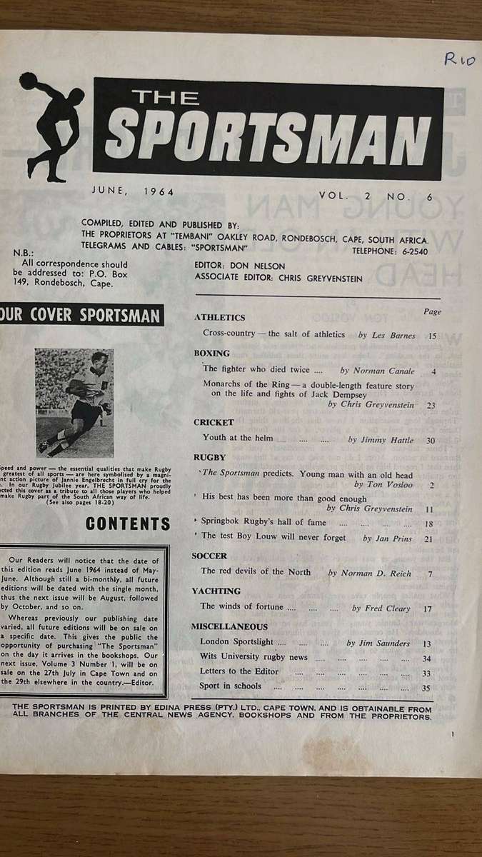 1964 The Sportsman Magazine, Signed, details below