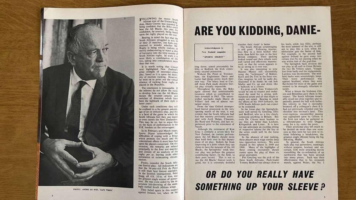 1970 S.A. Sports Illustrated Magazine, Signed, details below