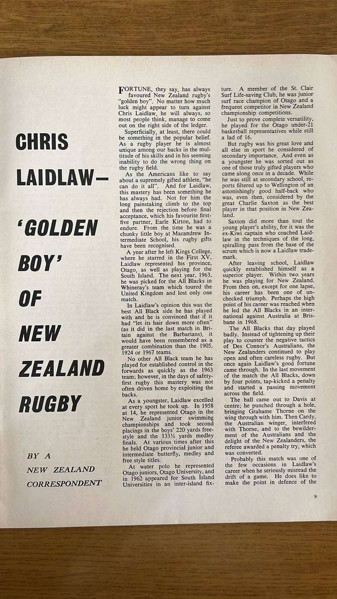 1970 S.A. Sports Illustrated Magazine, Signed, details below
