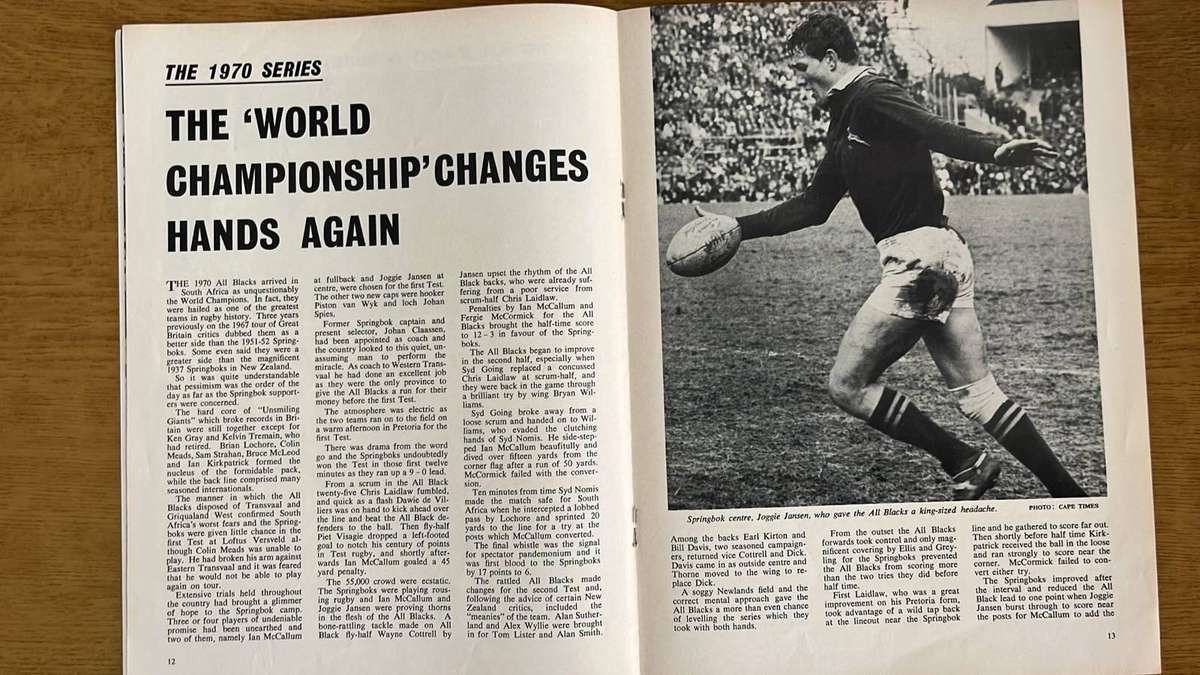 1970 S.A. Sports Illustrated Magazine, Signed, details below