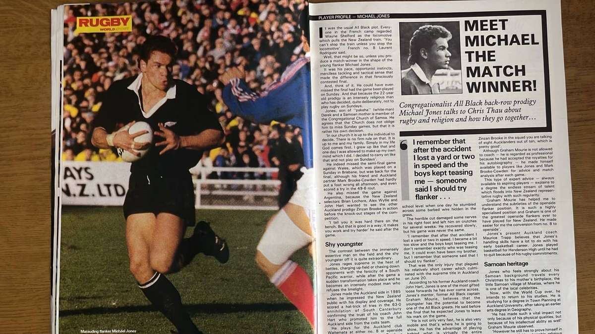 1987 Rugby World  Magazine, details below