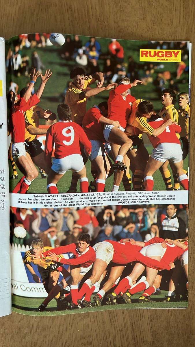 1987 Rugby World  Magazine, details below