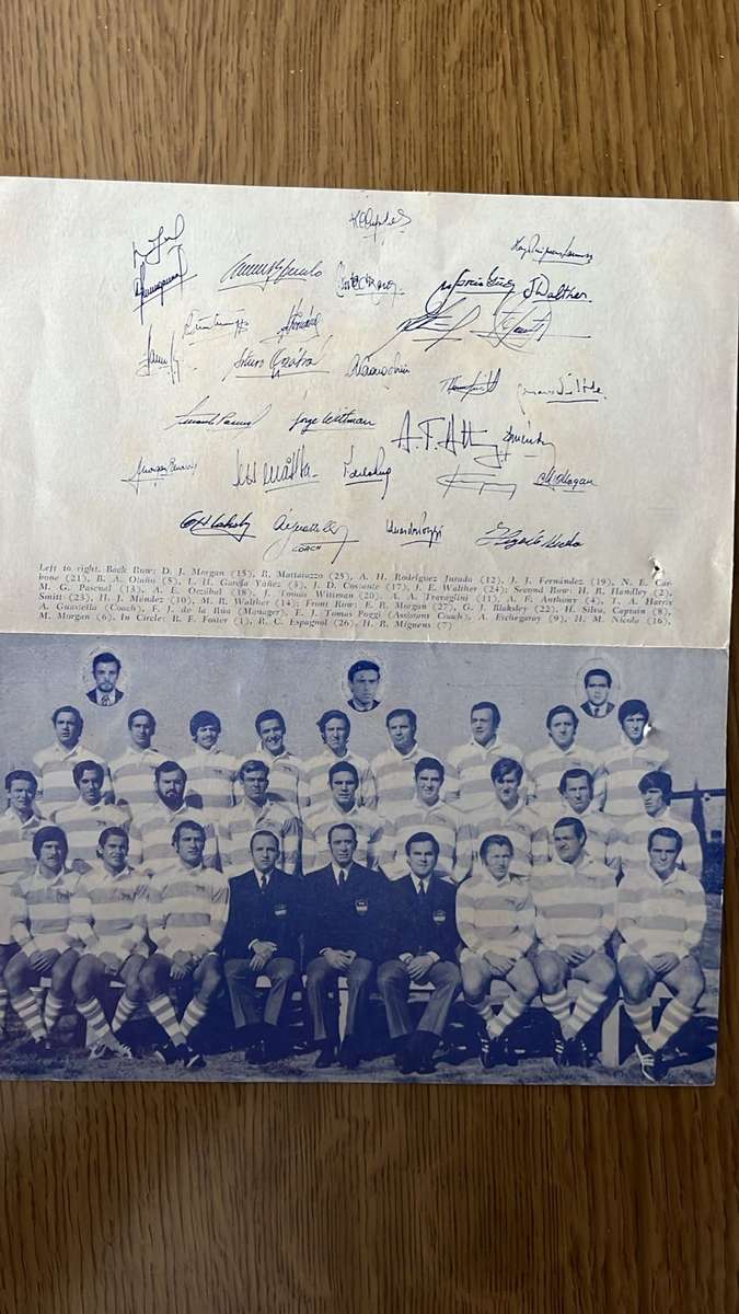 1980 SA Gazelles vs Jaguars at Loftus Programme, Argentina '71 Team Card & Pin, details below