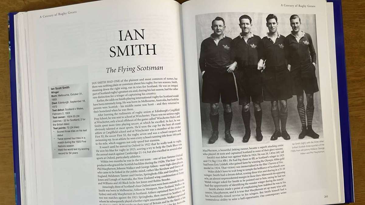 A Century of Rugby Greats by Keith Quinn, details below