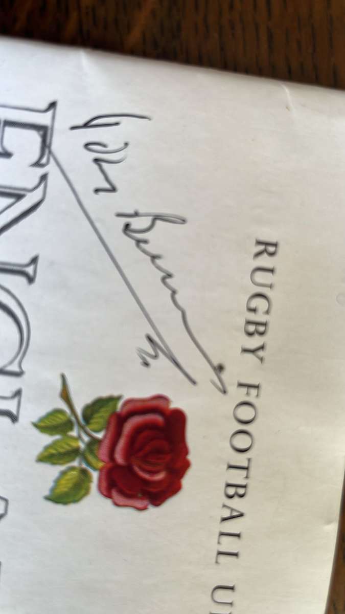 1952 England vs South Africa at Twickenham Signed Programme & Pin, details below