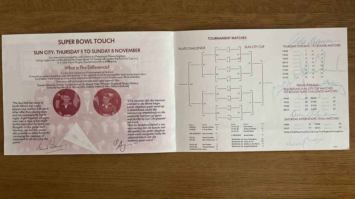 1987 International Players Original Signatures, details below