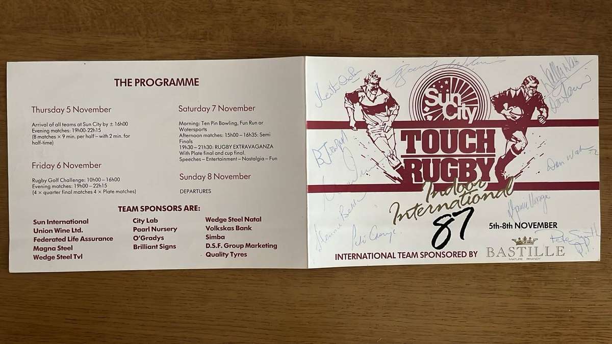 1987 International Players Original Signatures, details below
