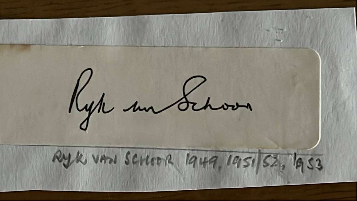 'n Kort Geskiedenis van Springbok Rugby, Signatures, details below