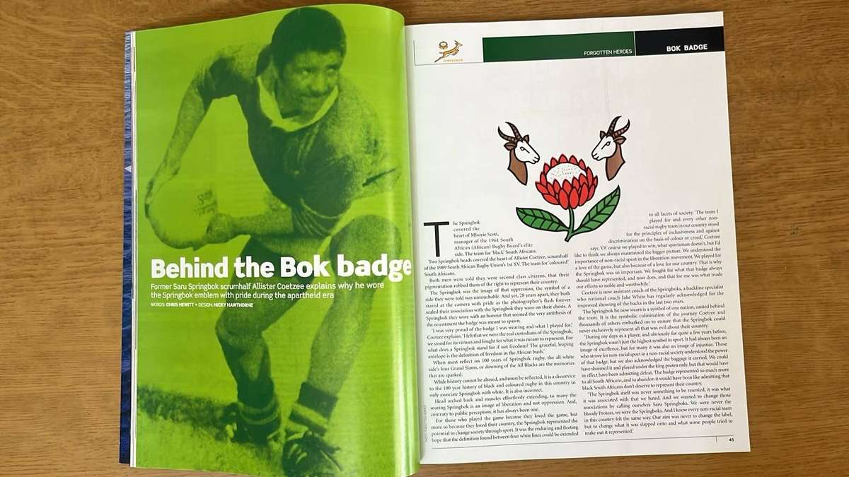 15 Official SA Rugby Union Magazine, Special Centenary Edition, details below