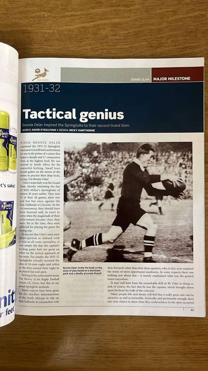 15 Official SA Rugby Union Magazine, Special Centenary Edition, details below