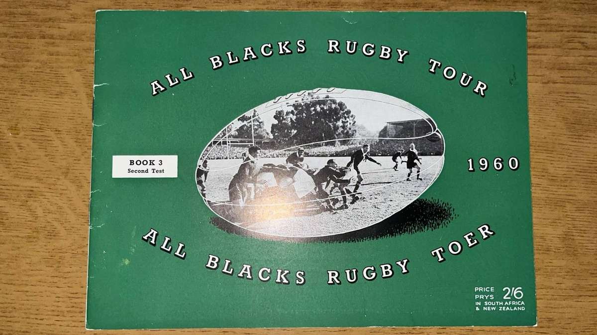 1960 All Blacks Tour to South Africa, details below