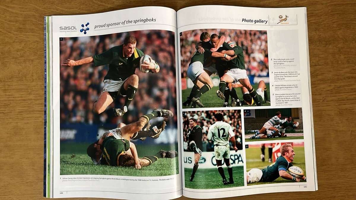 15 Official SA Rugby Union Magazine, Special Centenary Edition, details below