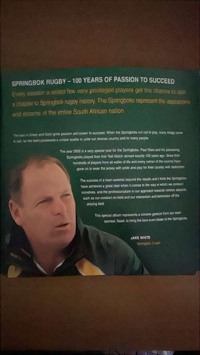 2006 Springbok Squad Pin Collection, details below