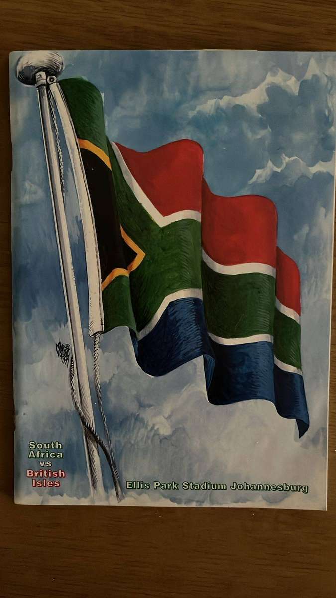 1997 South Africa vs British Isles at Ellis Park Programme, details below