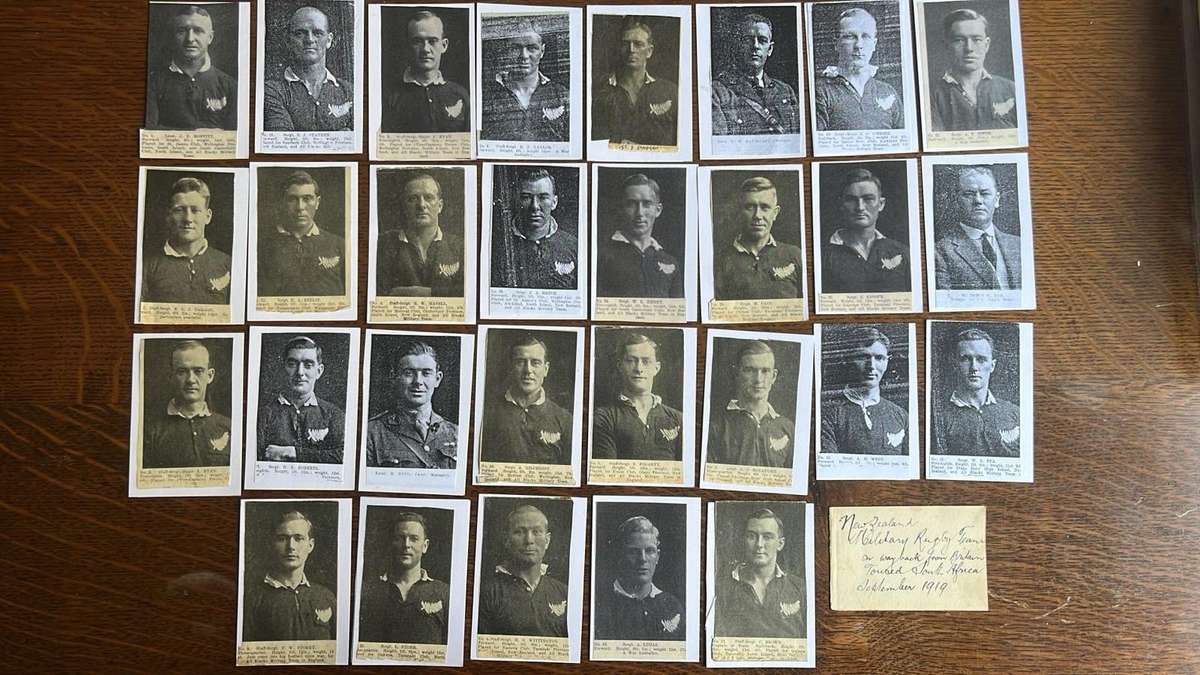 1919 New Zealand Services Touring South Africa Cards, Complete Set, details below