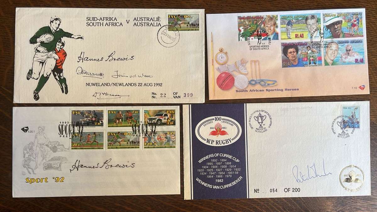 4 First Day Covers, Signed, details below
