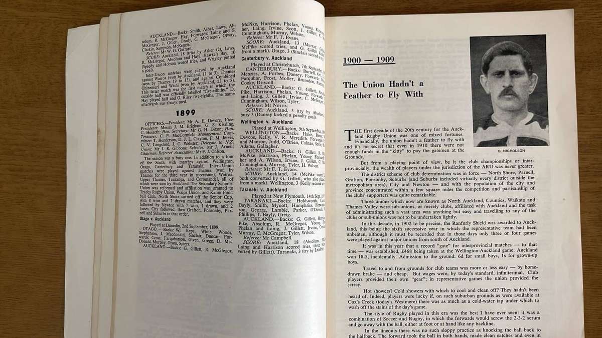 1883-1967 Rugby in Auckland Book, details below