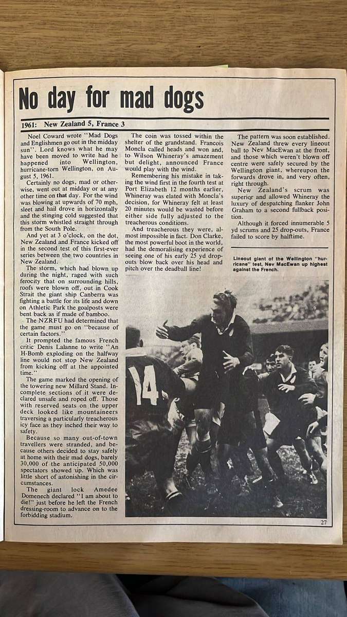 Great Test Victories All Blacks 1946-1975 Magazine, details below