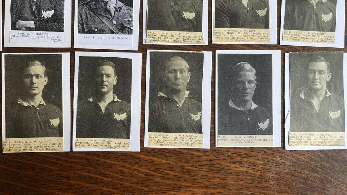 1919 New Zealand Services Touring South Africa Cards, Complete Set, details below