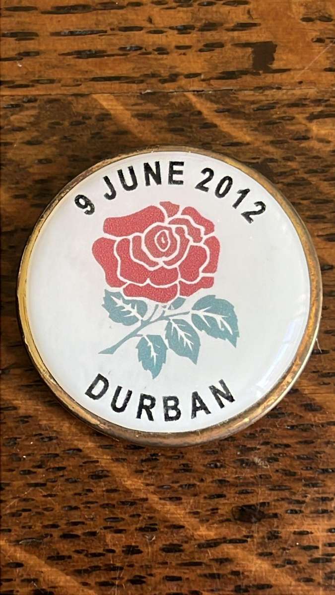 2012 South Africa vs England at Kings Park Officials Medallion, details below