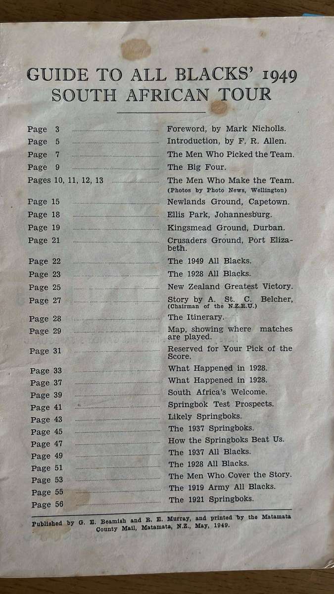 Seldom Seen - 1949 Guide to African Tour by Graham Beamish, details below