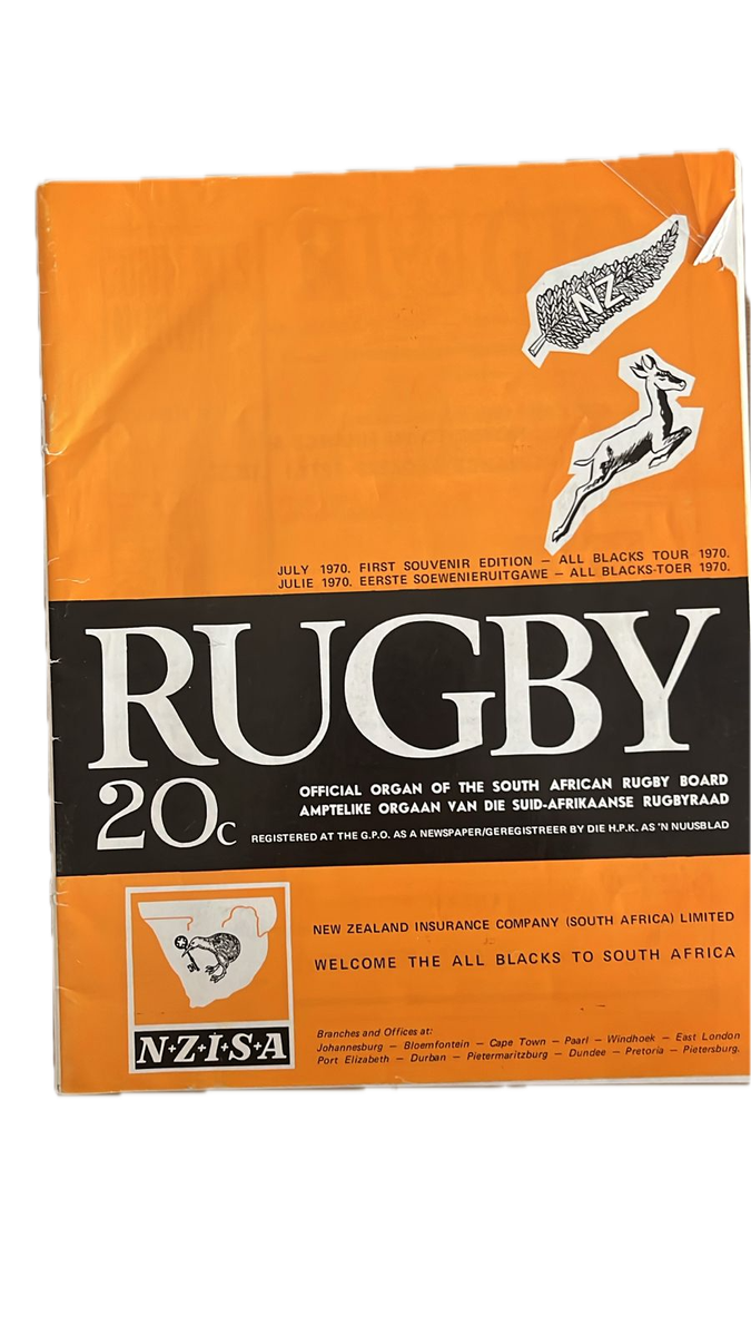 1970 All Blacks Tour to South Africa Signed Souvenir Edition & Brochure, (2 items) details below