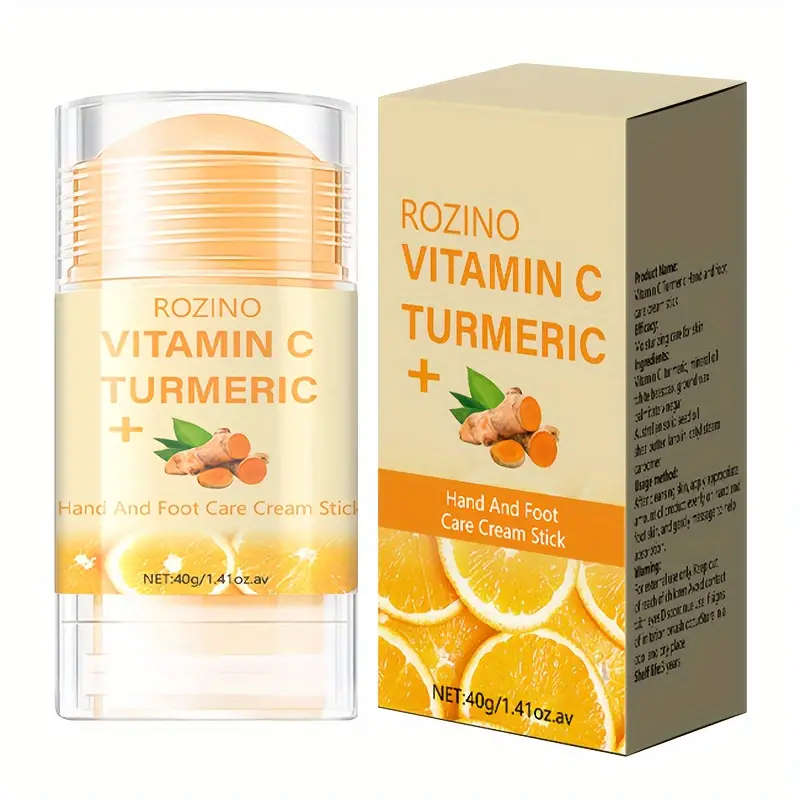 Turmeric & Vitamin C Hand & Foot Cream, 40G - Deep Moisture For Dry Skin, All-Skin Types, Hypoallerg