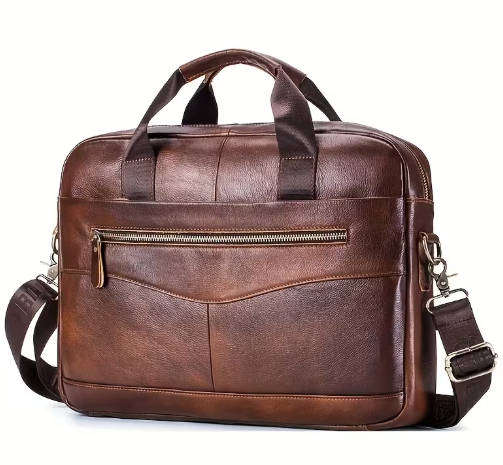 Cow-Hide Leather 41.5cm  Laptop Briefcase