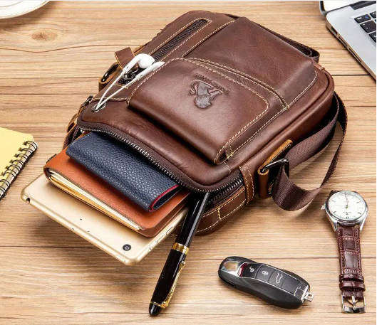 Cowhide Leather Crossbody Bag
