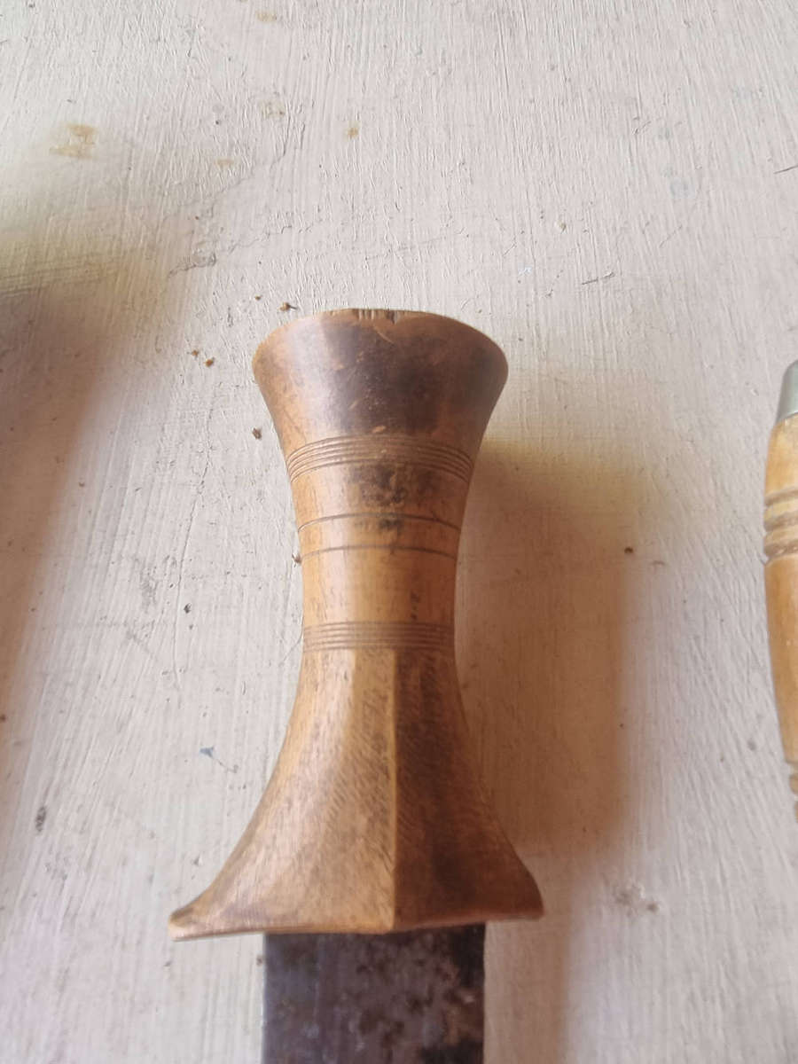 ### 3 x knives 2 of African origin 1 from Sweden with Sheaths ###