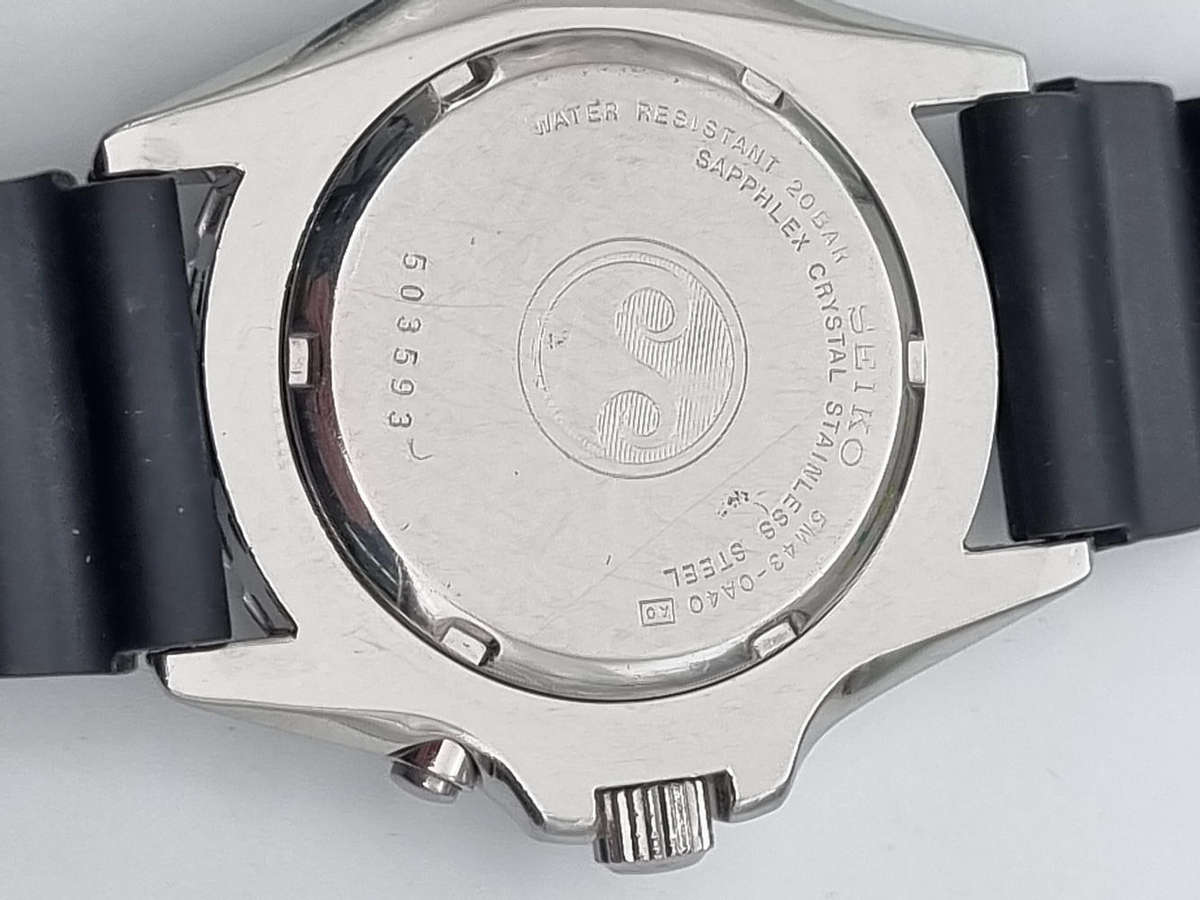 ## Seiko Kinetic Divers watch - adjustable Large wrist fit - Good condition ##