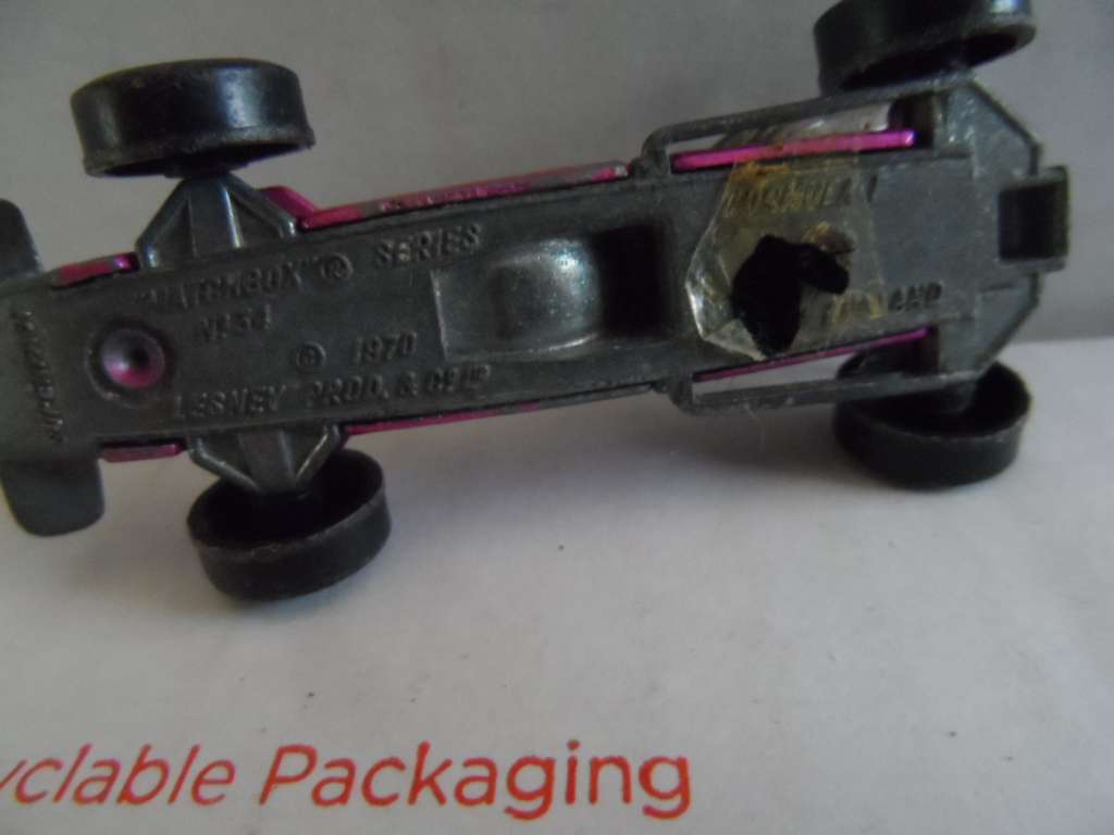 MATCHBOX 34 FORMULA ONE RACING CAR F1 LOTUS VINTAGE LESNEY ENGLAND